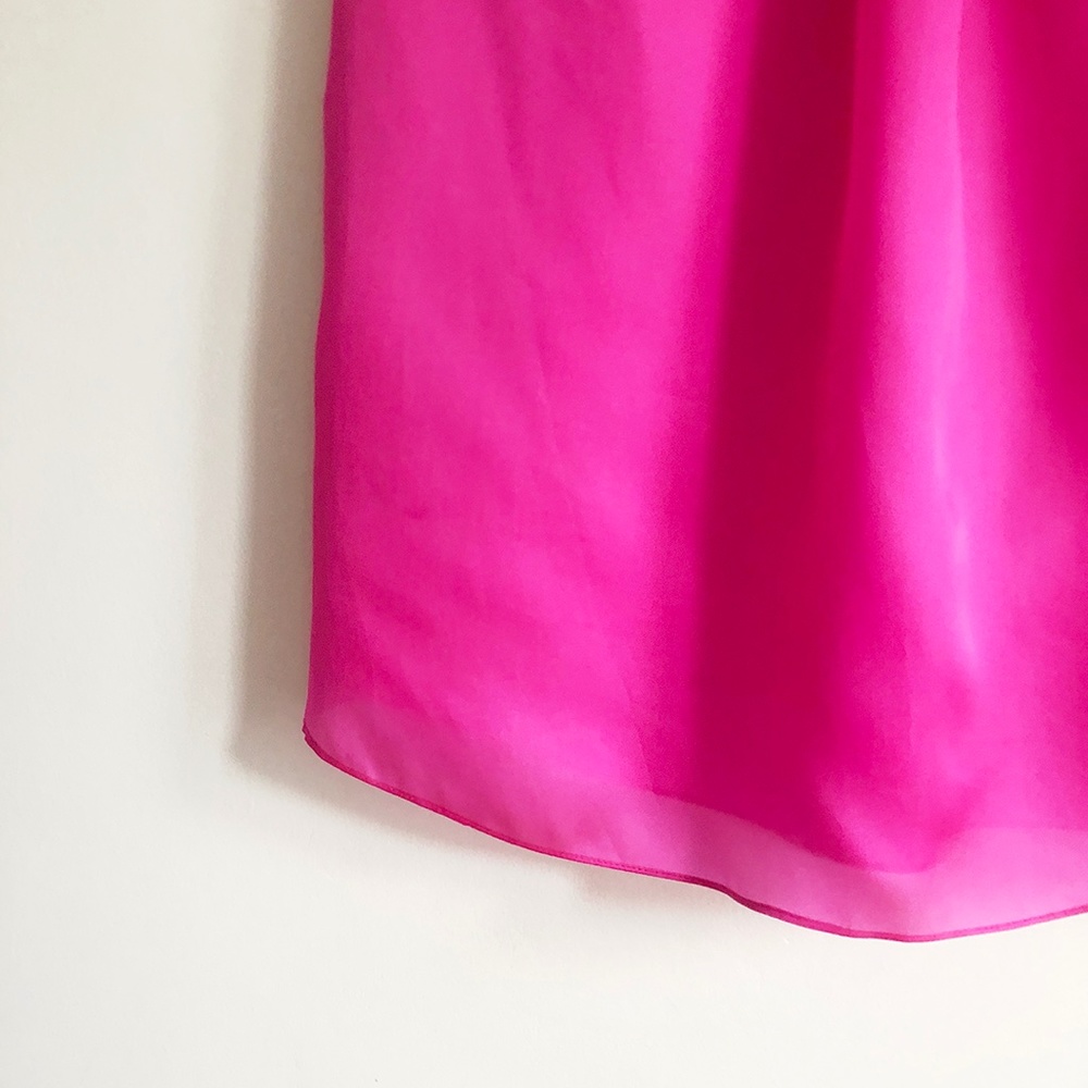 Vintage Diaphanous Pink Silk Organza Dress - image 5